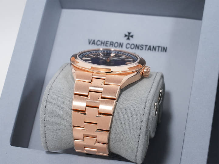 ヴァシュロンコンスタンタン オーヴァーシーズ オートマティック Ref.4520V/210R-B705 ピンクゴールド ブルー文字盤 美品 wgkfzx8r