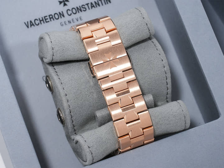 ヴァシュロンコンスタンタン オーヴァーシーズ オートマティック Ref.4520V/210R-B705 ピンクゴールド ブルー文字盤 美品 wgkfzx8r