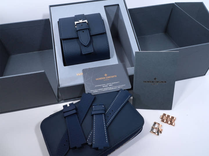 ヴァシュロンコンスタンタン オーヴァーシーズ オートマティック Ref.4520V/210R-B705 ピンクゴールド ブルー文字盤 美品 wgkfzx8r