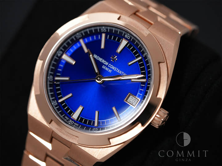 ヴァシュロンコンスタンタン オーヴァーシーズ オートマティック Ref.4520V/210R-B705 ピンクゴールド ブルー文字盤 美品 wgkfzx8r