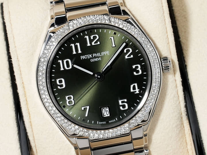 パテックフィリップ Twenty-4 Ref.7300/1200A-011 ステンレススチール オリーブグリーン ソレイユ文字盤 極美品 nbig4puv