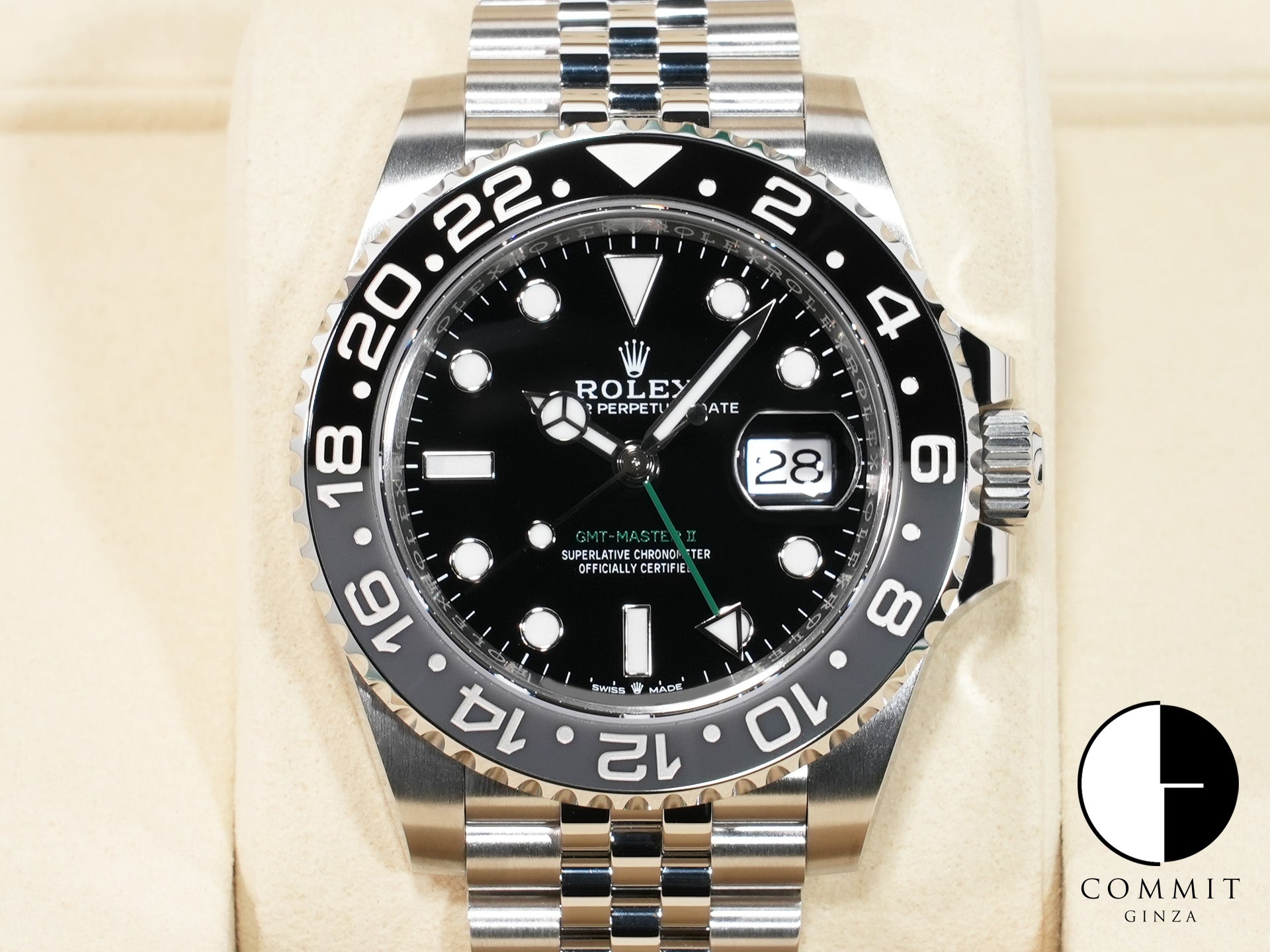 ロレックス GMTマスターII Ref.126710GRNR ステンレススチール ブラック文字盤 ジュビリーブレスレット 未使用 vypqgjpu