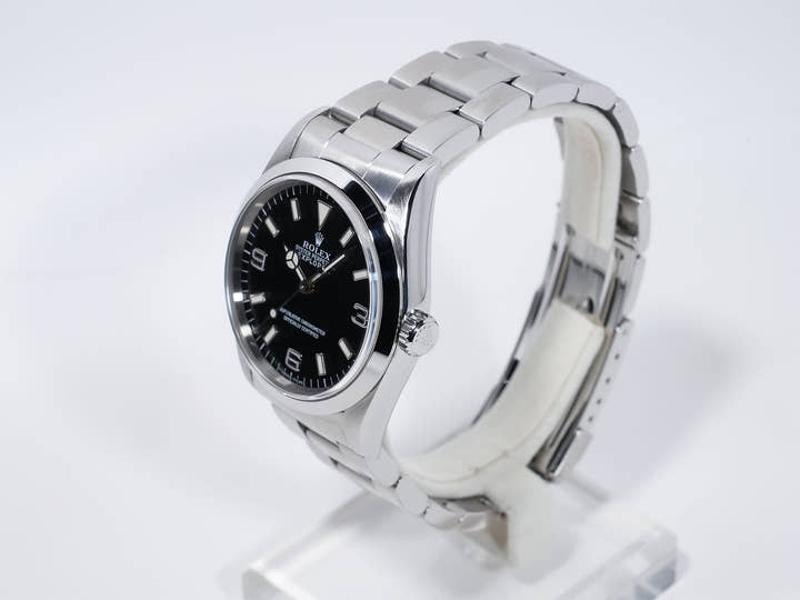 ロレックス エクスプローラーI Ref.14270 ステンレススチール ブラック文字盤 オイスターブレスレット 美中古 yufh2dir