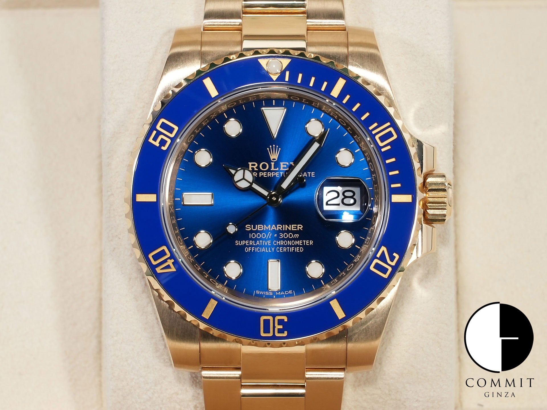 ロレックス サブマリーナー デイト Ref.116618LB イエローゴールド ブルー文字盤 美中古 dapm8mv4