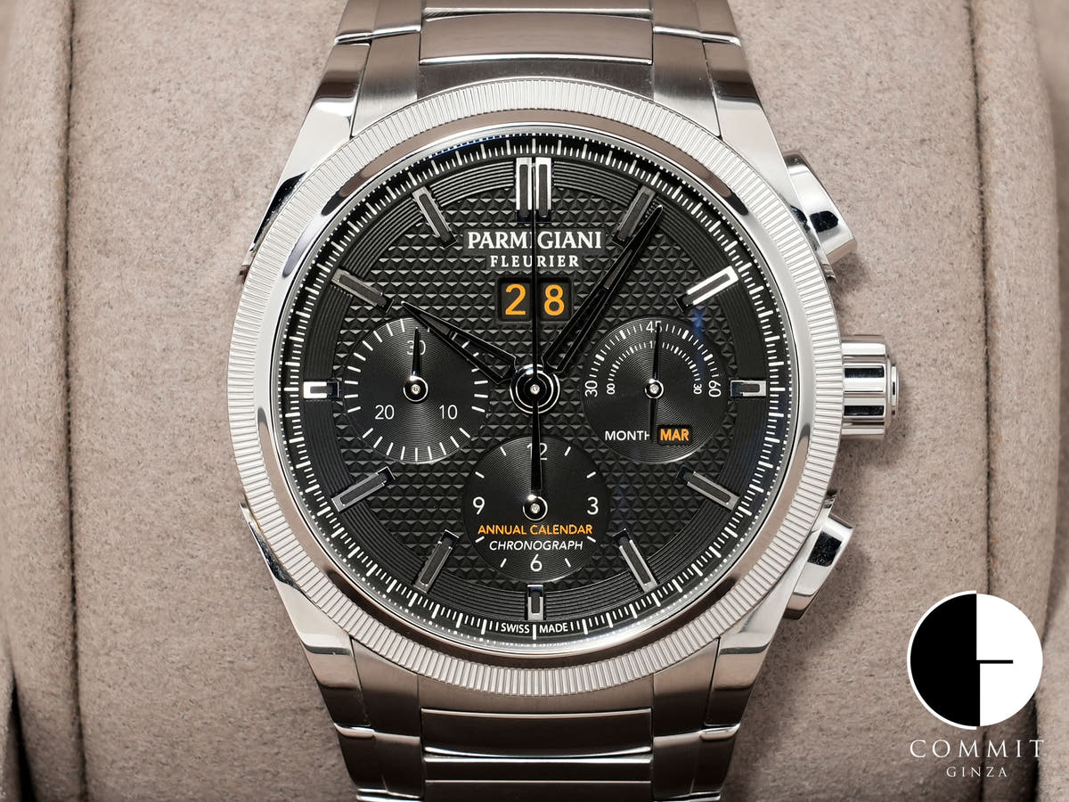 Parmigiani Fleurier Tonda GT Chronograph Ref. PFC906-0000210-B00182 Stainless Steel Black Dial Used jra8rv6n