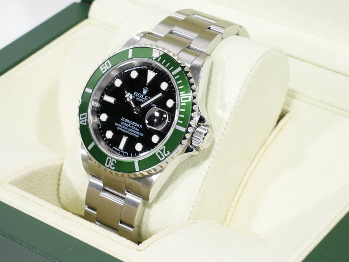 ロレックス サブマリーナー デイト Ref.16610LV ステンレススチール ブラック文字盤 美品 qw75cmr8