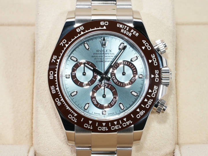 Rolex Daytona Ref. 116506 Platinum Ice Blue Dial Excellent Condition qvsajdpx