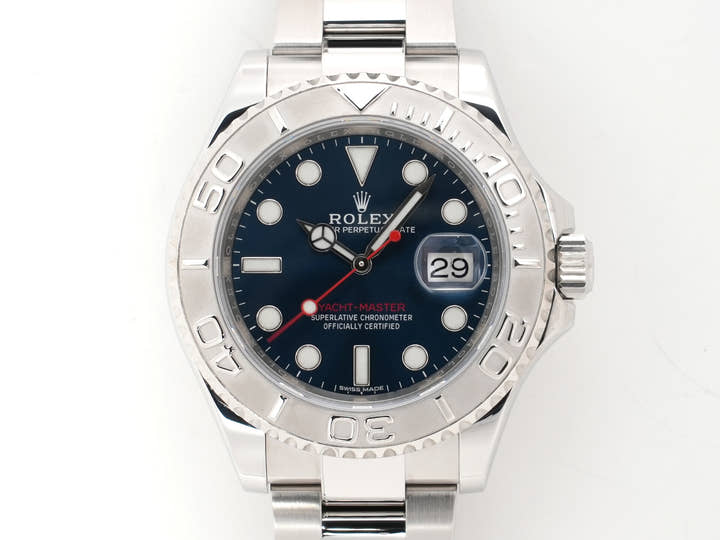 Rolex Yacht-Master 40 Ref. 116622 Stainless Steel/Platinum Blue Dial Used - Excellent Condition hdam735g