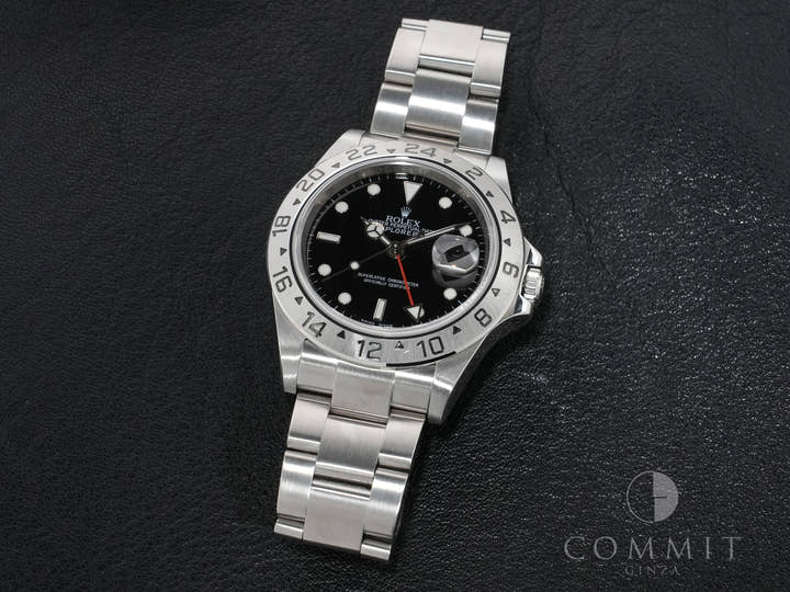ROLEX Explorer II Ref. 16570 Stainless Steel Black Dial Oyster Bracelet Excellent Used Condition axqjg58u