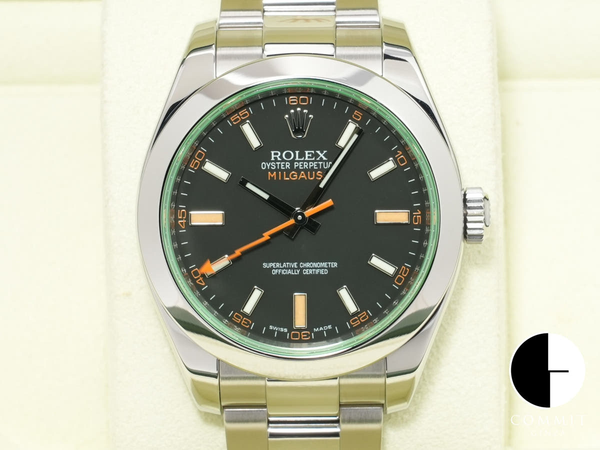 ロレックス ミルガウス Ref.116400GV ステンレススチール ブラック文字盤 中古 w9cn3mnm