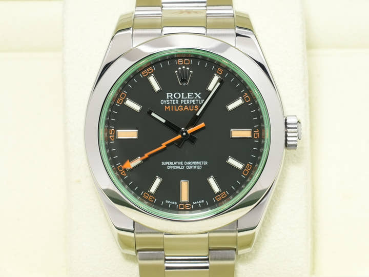 ロレックス ミルガウス Ref.116400GV ステンレススチール ブラック文字盤 中古 w9cn3mnm