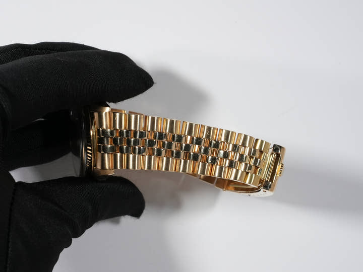 ロレックス デイトジャスト Ref.1601 イエローゴールド ブラック文字盤 中古 9rv23uux