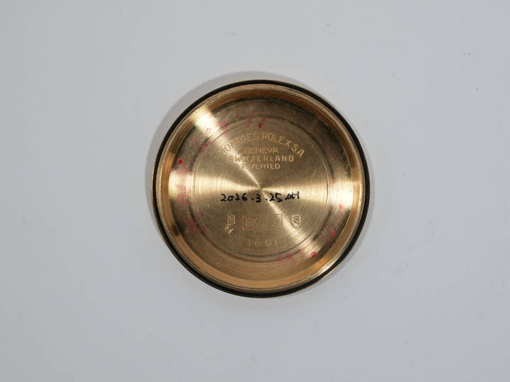 ロレックス デイトジャスト Ref.1601 イエローゴールド ブラック文字盤 中古 9rv23uux