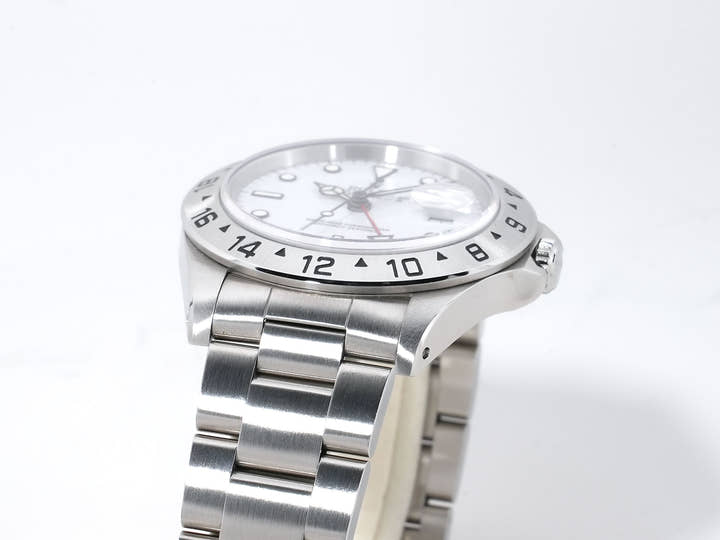 Rolex Explorer II Ref. 16570 Stainless Steel White Dial Oyster Bracelet Excellent Condition pja8gdv2