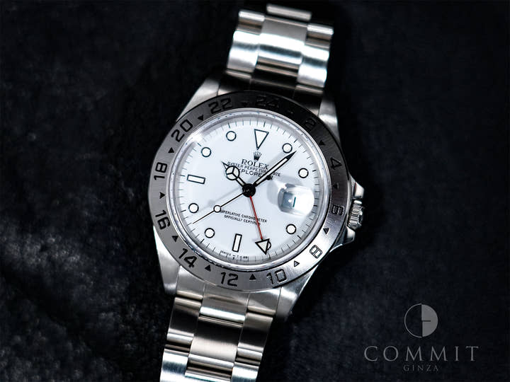 Rolex Explorer II Ref. 16570 Stainless Steel White Dial Oyster Bracelet Excellent Condition pja8gdv2