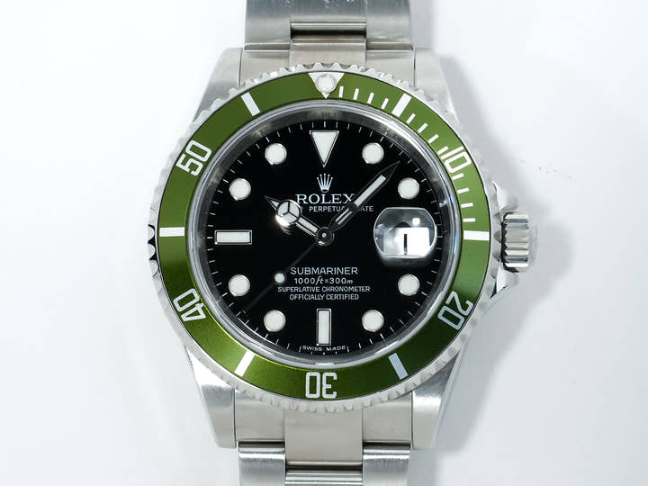 Rolex Submariner Date Ref. 16610LV Stainless Steel Black Dial Excellent Condition b3ukx4hn