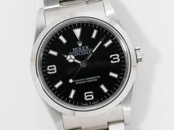 ロレックス エクスプローラーI Ref.114270 ステンレススチール ブラック文字盤 オイスターブレスレット 美中古 ghjpbcgu