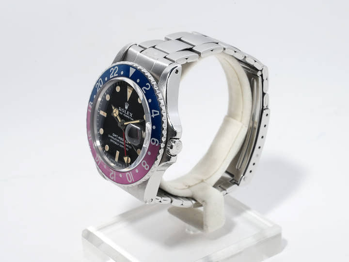 Rolex GMT-Master Ref. 1675 Stainless Steel Black Dial Oyster Bracelet Used 268xmopw