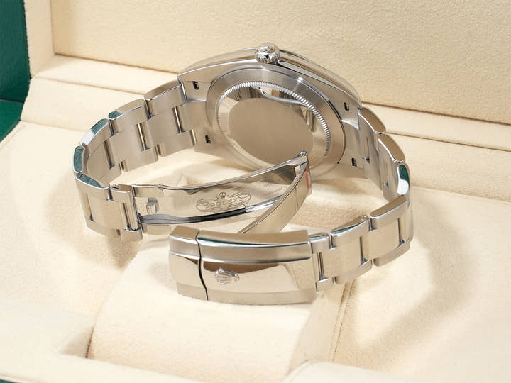 ロレックス デイトジャスト41 Ref.126300 ステンレススチール ブライトブルー文字盤 オイスターブレスレット 中古 m9jw2vwh