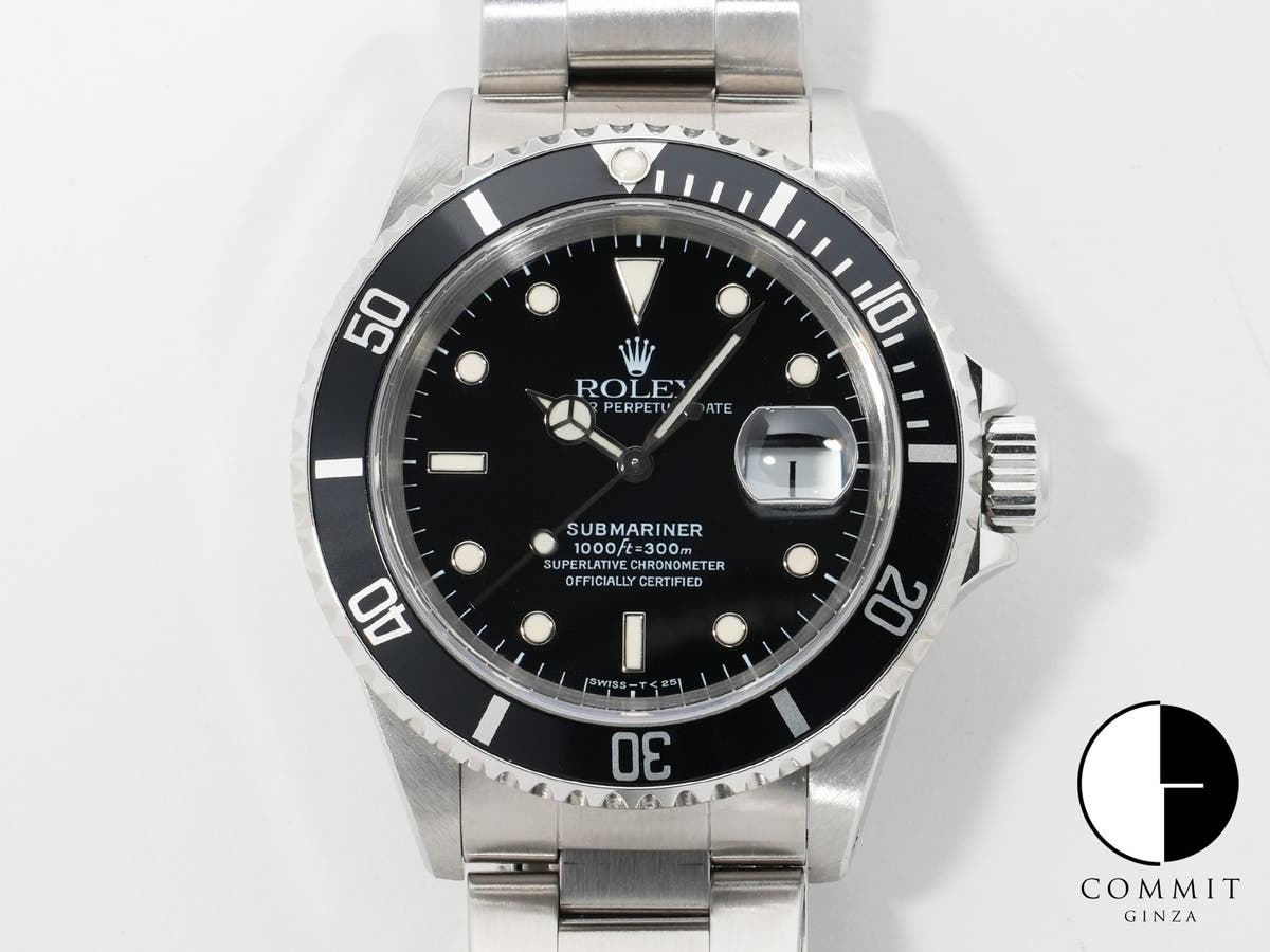 Rolex Submariner Date Ref.16610 Stainless Steel Black Dial Used tbjv4etj