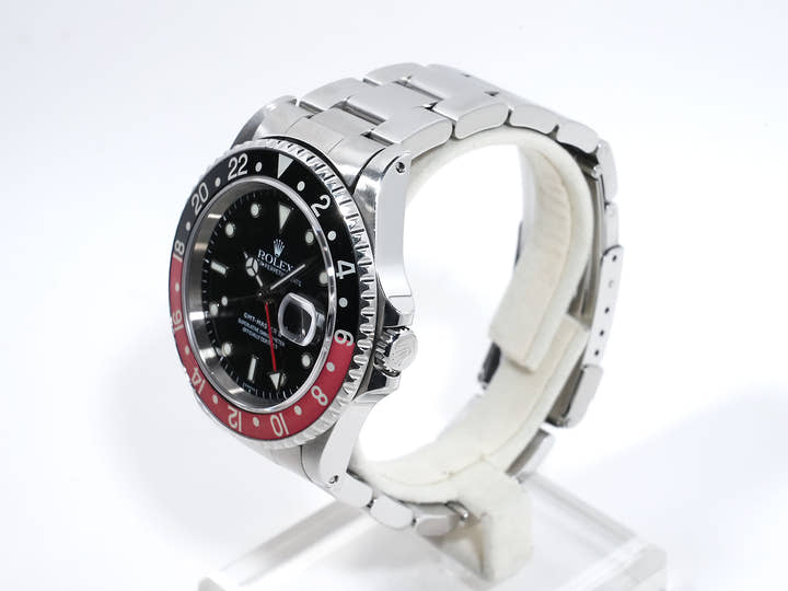 ROLEX GMT-Master II Ref.16710 Stainless Steel Black Dial Oyster Bracelet Used xf3x9ssv