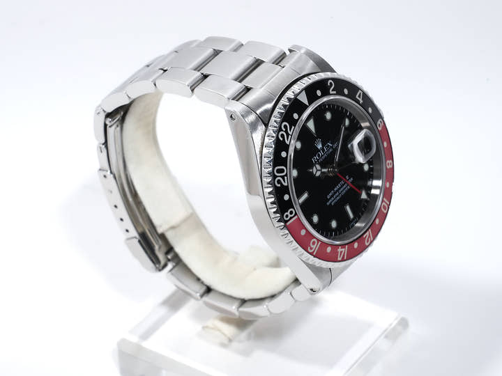 ROLEX GMT-Master II Ref.16710 Stainless Steel Black Dial Oyster Bracelet Used xf3x9ssv