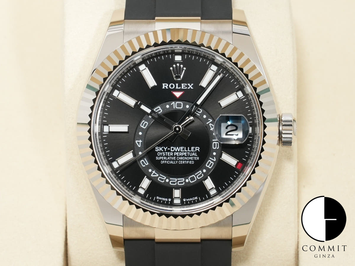 Rolex Sky-Dweller Ref.336239 White Gold Black Dial Unused b9gp5wox