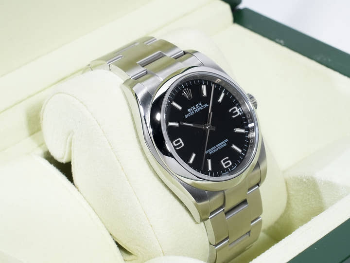 ロレックス オイスターパーペチュアル36 Ref.116000 ステンレススチール ブラック文字盤 美品 gb3zvv2e