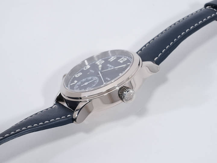 Patek Philippe Calatrava Pilot Travel Time Ref. 7234G-001 White Gold Blue Dial Excellent Used Condition ndfbsbq3