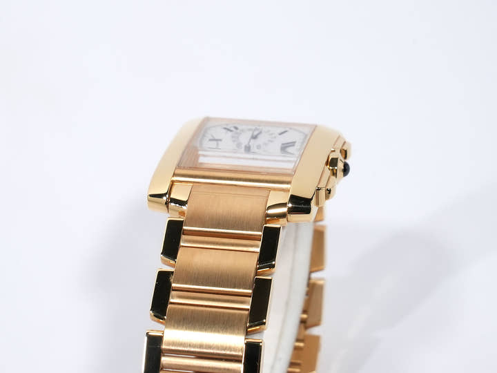 Cartier Tank Française Chronoreflex Ref.W50005R2 18K Yellow Gold White Dial Pre-owned icojyf27
