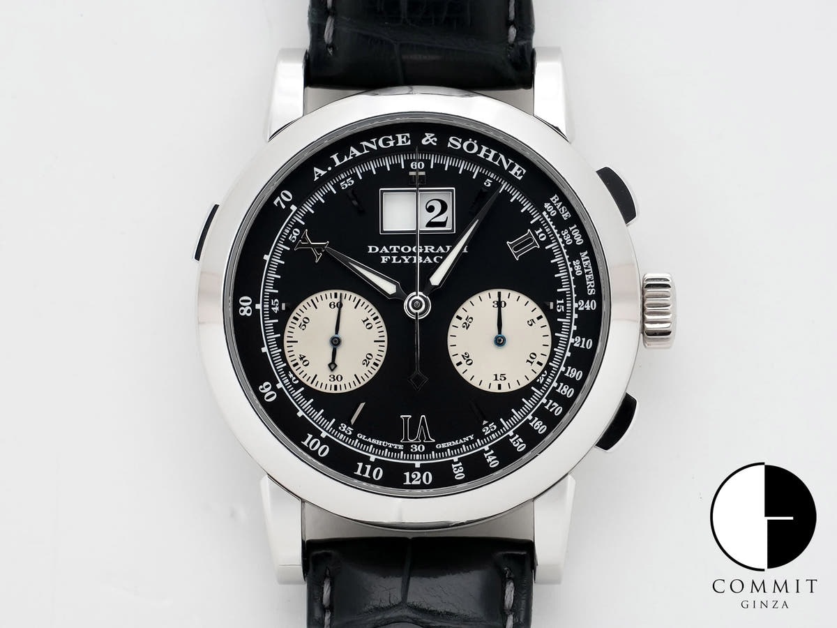 A. Lange & Söhne Datograph Ref. 403.035 Platinum Black Dial Used awx959cx