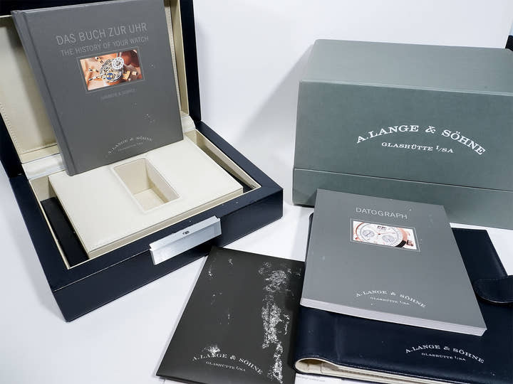 A. Lange & Söhne Datograph Ref. 403.035 Platinum Black Dial Used awx959cx