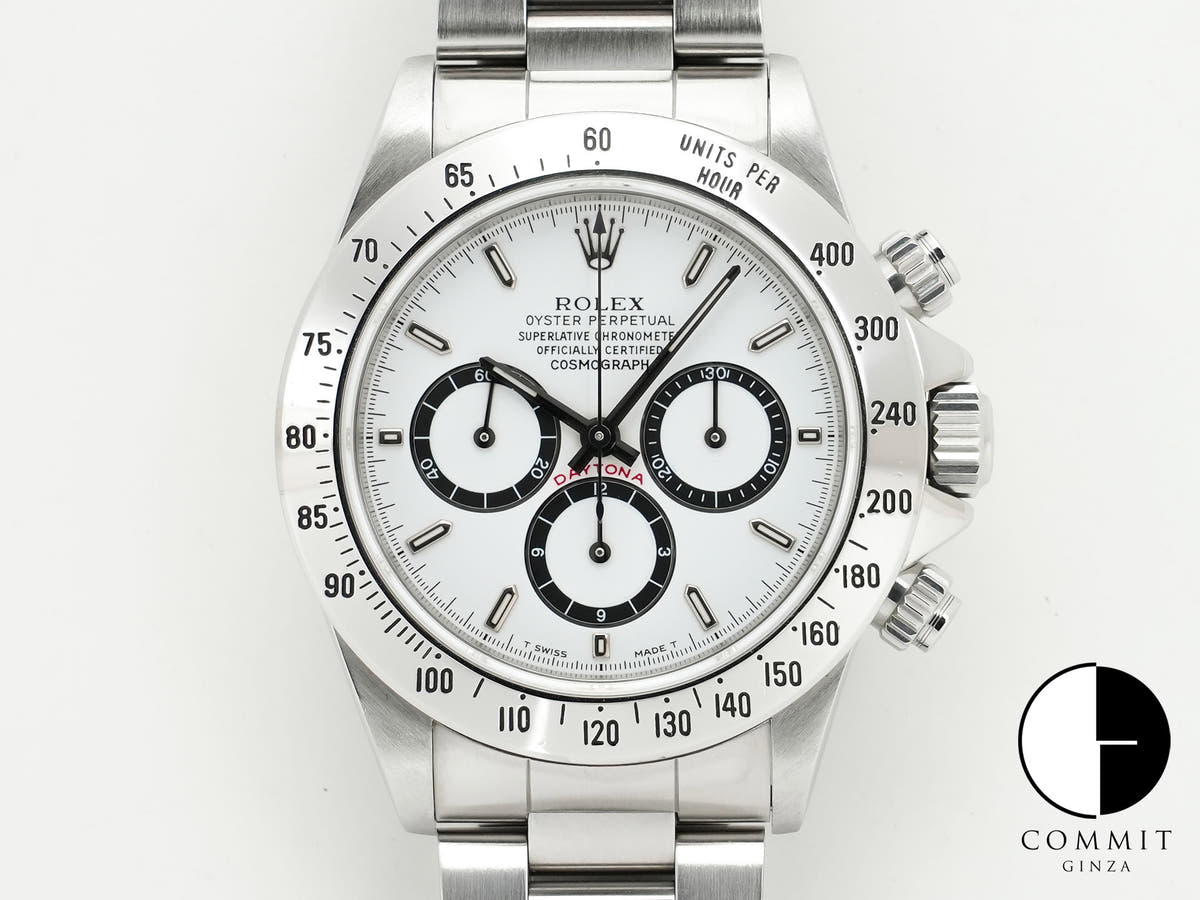 Rolex Daytona El Primero Ref. 16520 Stainless Steel White Dial Used hd3nkkhw