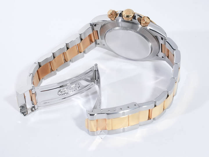 ROLEX Daytona El Primero Ref. 16523 Stainless Steel/Yellow Gold White Dial Used o2u9jraq