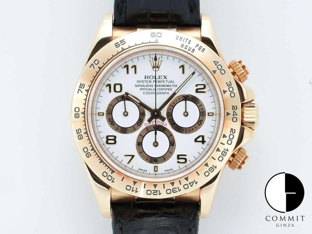 ROLEX Daytona El Primero Ref.16518 Yellow Gold White Dial Used omw5zqtm