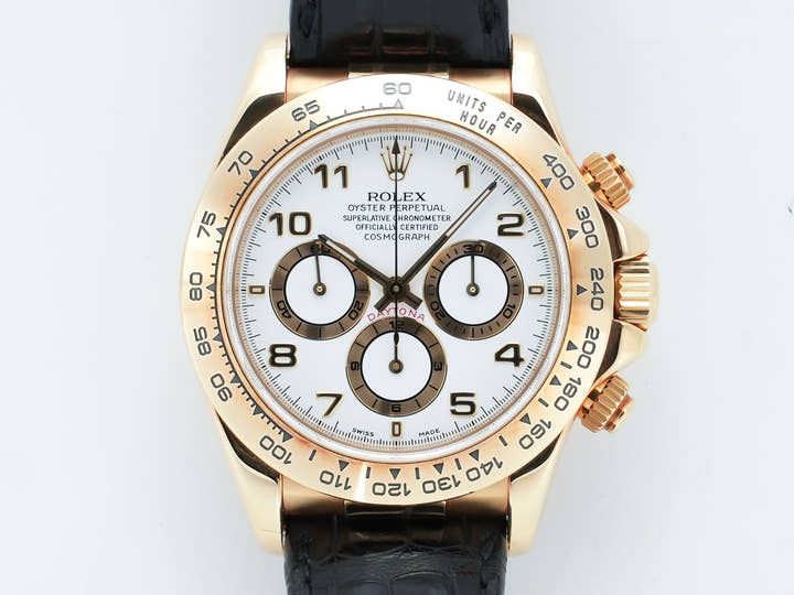 ROLEX Daytona El Primero Ref.16518 Yellow Gold White Dial Used omw5zqtm