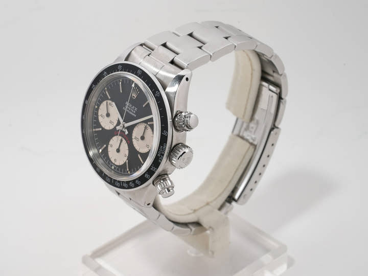 Rolex Daytona Ref. 6265 Stainless Steel Black Dial Used w9h3nky9