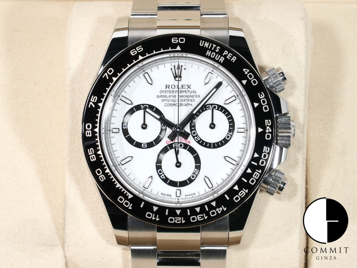 Rolex Daytona Ref. 126500LN Stainless Steel White Dial Excellent Used x9ke64an