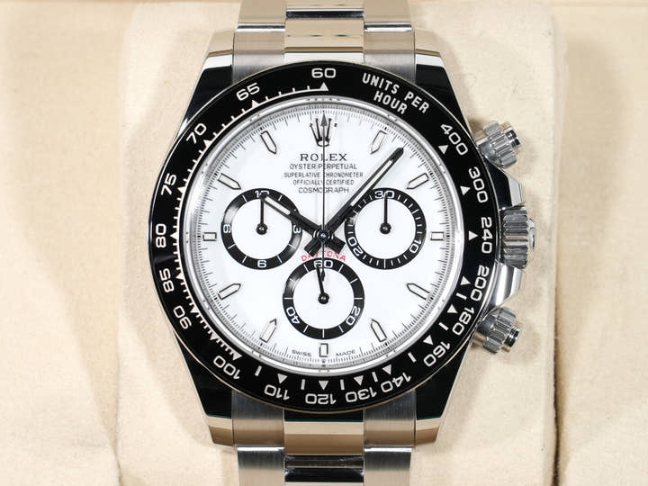 Rolex Daytona Ref. 126500LN Stainless Steel White Dial Excellent Used x9ke64an