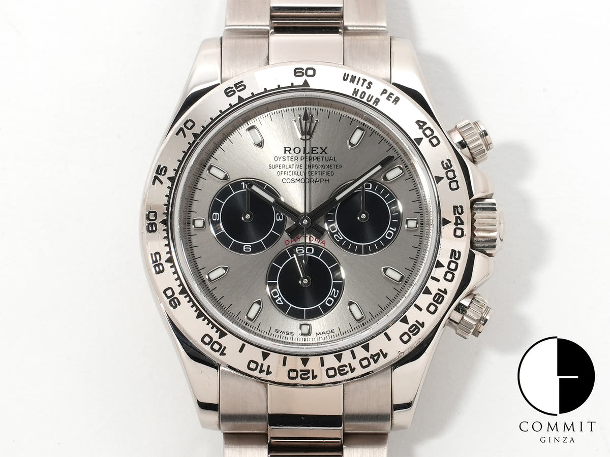 ROLEX Daytona Ref.116509 White Gold Steel x Black Dial Used noj6pjru