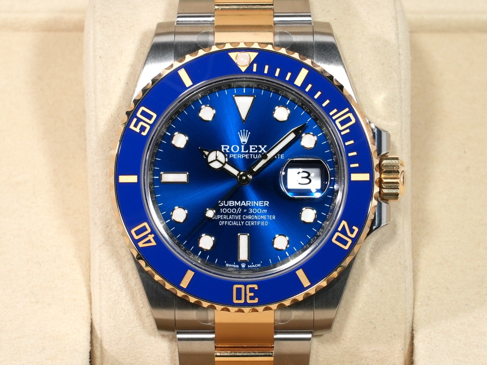 ロレックス サブマリーナー デイト Ref.126613LB ステンレススチール/イエローゴールド ブルー文字盤 未使用 va3z8tya