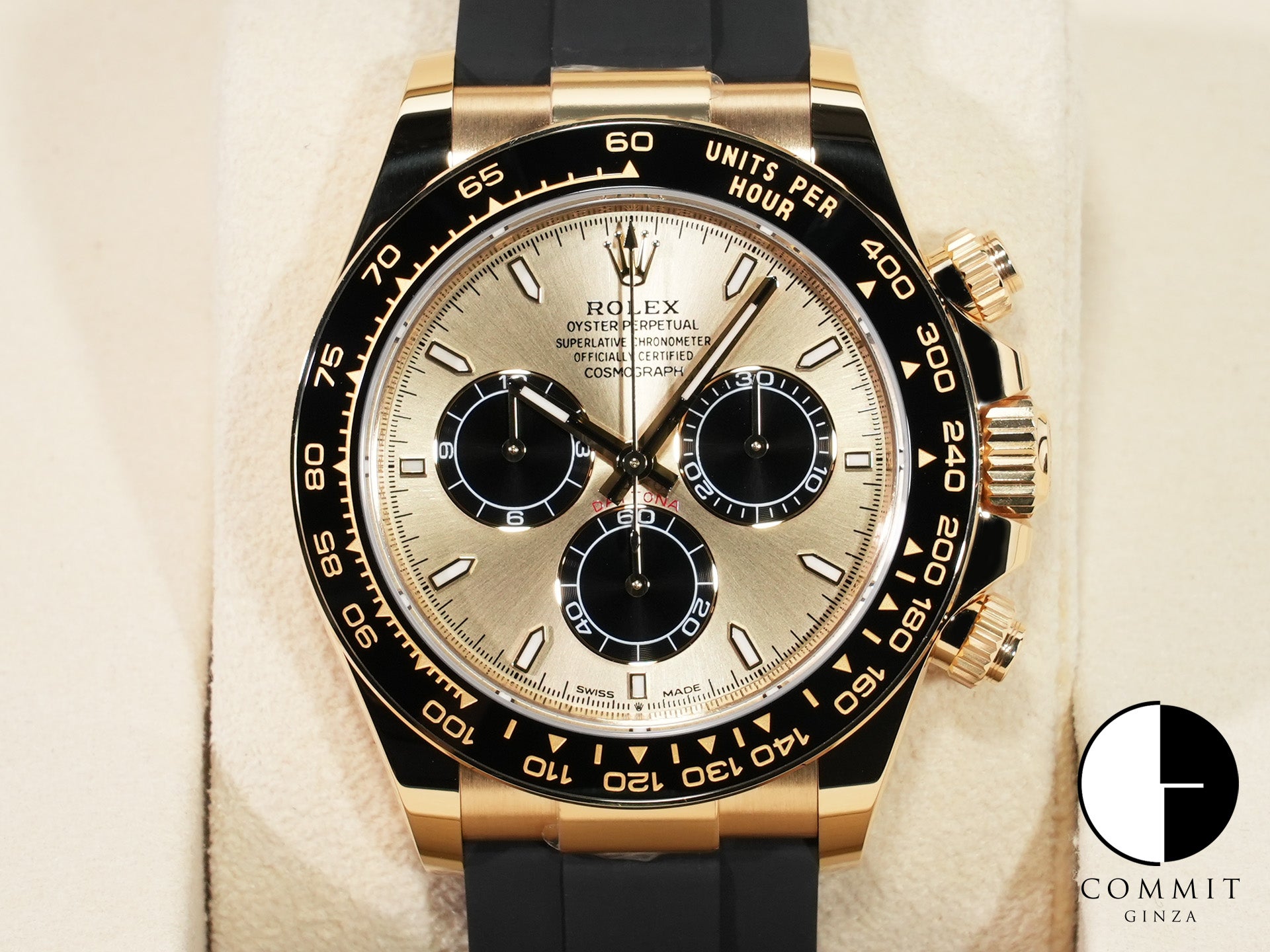 ロレックス デイトナ Ref.126518LN イエローゴールド ゴールデンxブライトブラック文字盤 未使用 5s2hpium