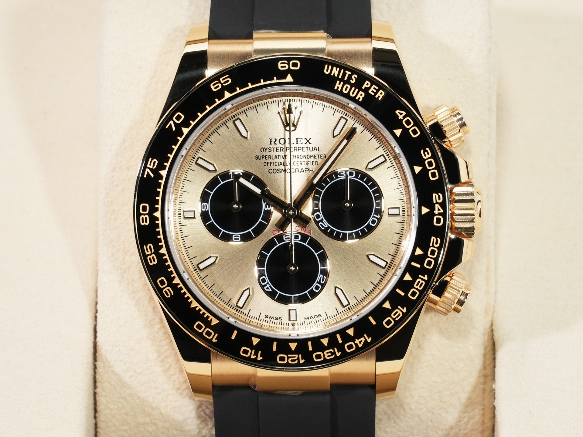 ロレックス デイトナ Ref.126518LN イエローゴールド ゴールデンxブライトブラック文字盤 未使用 5s2hpium