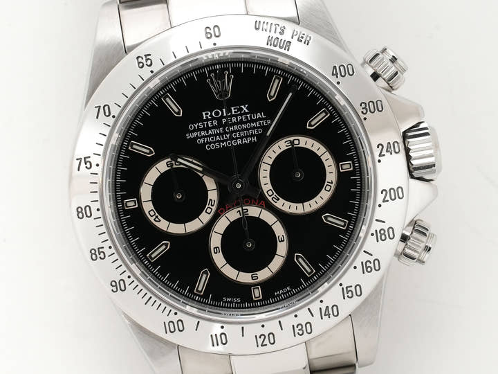 ROLEX Daytona El Primero Ref. 16520 Stainless Steel Black Dial Used yo7h9aj2