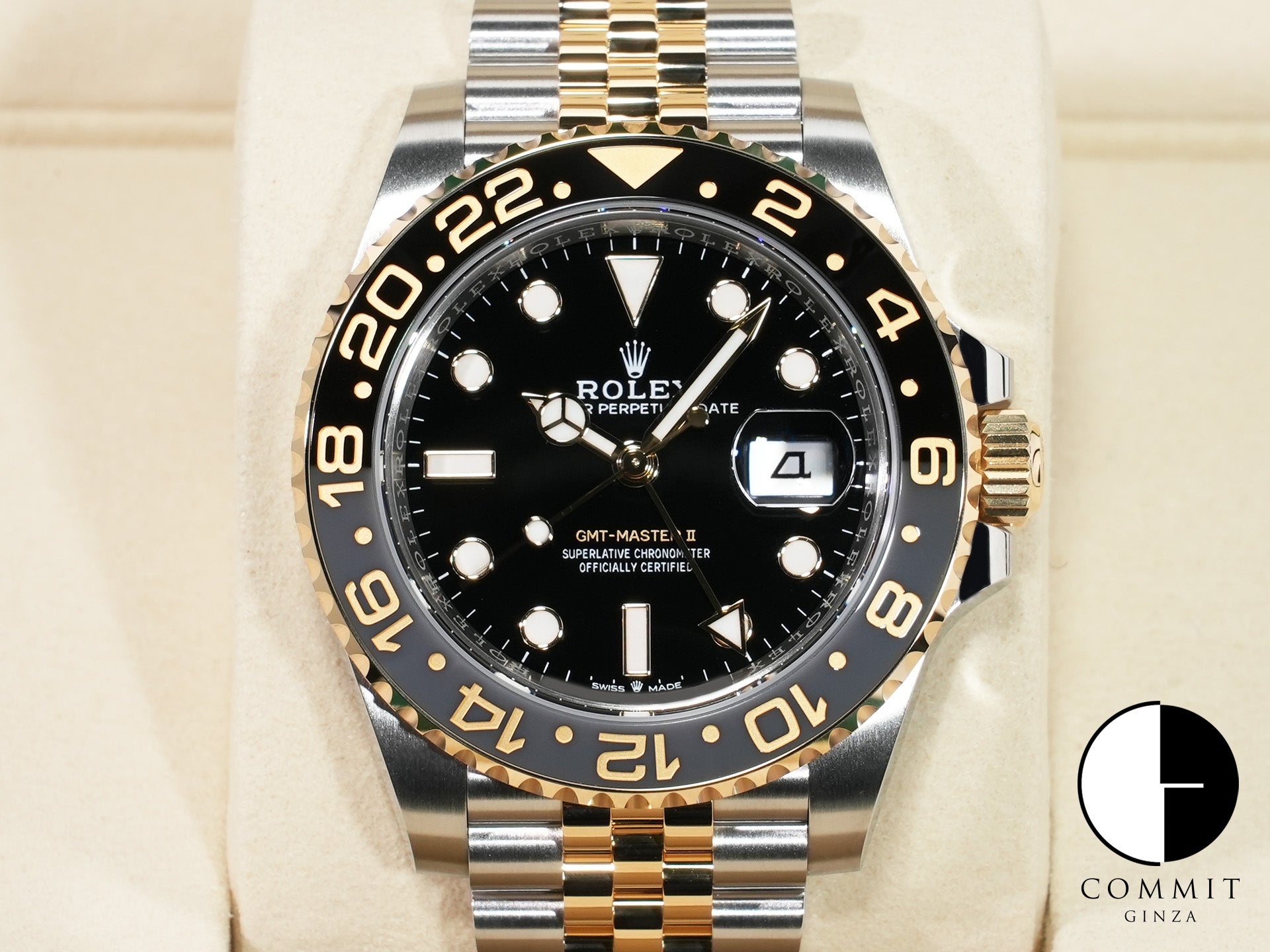 ロレックス GMTマスターII Ref.126713GRNR ステンレススチール/イエローゴールド ブラック文字盤 ジュビリーブレスレット 未使用 gxa5zdsy