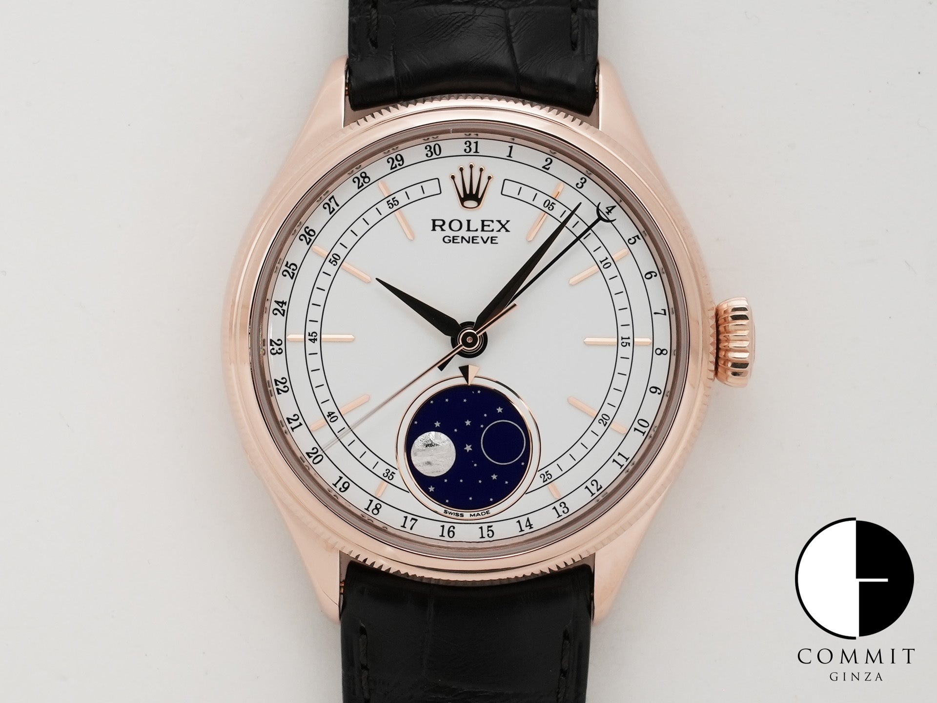 ロレックス チェリーニ ムーンフェイズ Ref.50535 エバーローズゴールド ホワイト文字盤 美中古 o4h2i288