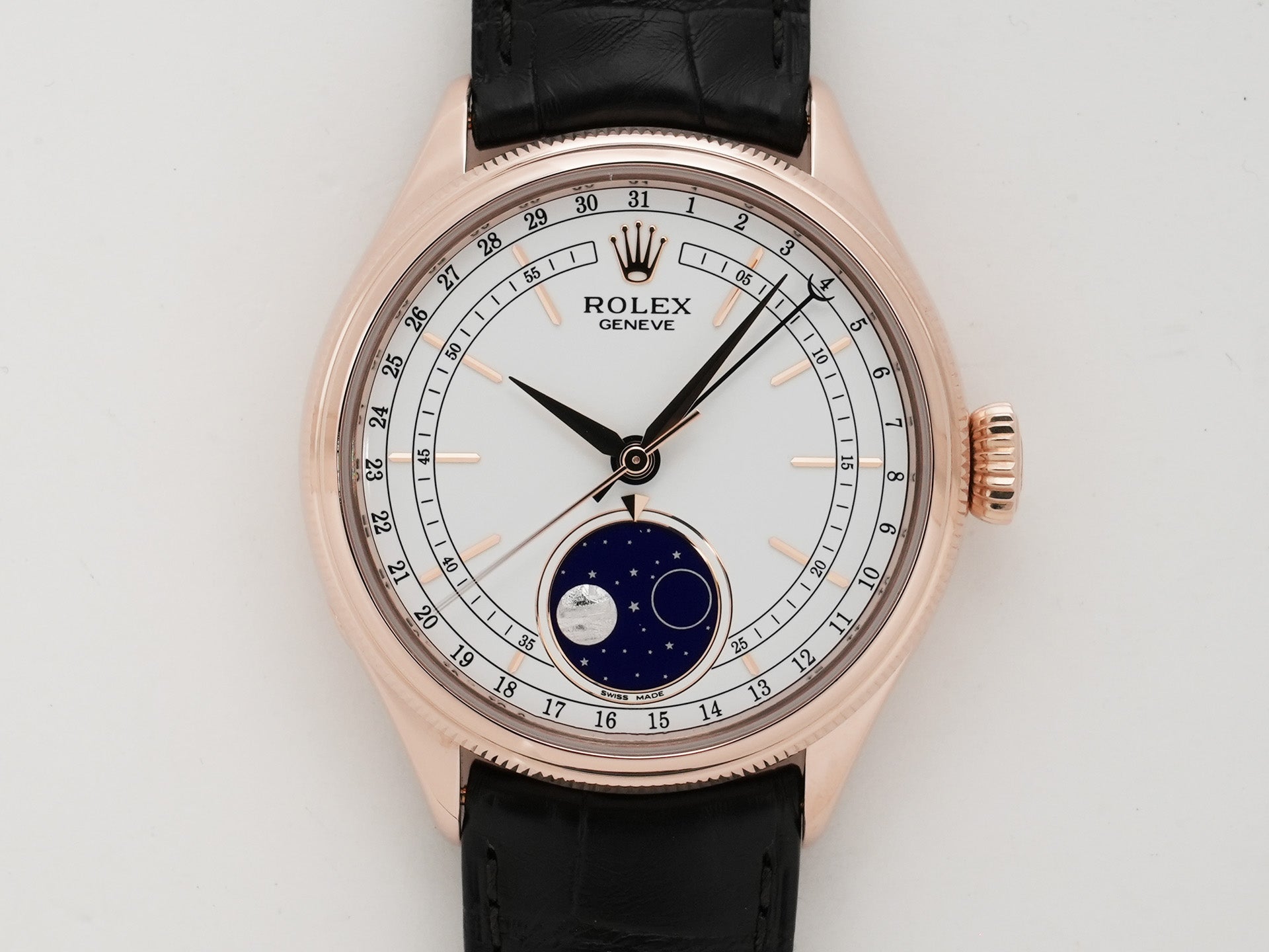 ロレックス チェリーニ ムーンフェイズ Ref.50535 エバーローズゴールド ホワイト文字盤 美中古 o4h2i288