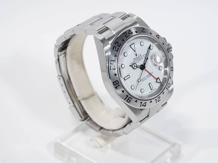 ROLEX Explorer II Ref.16570 Stainless Steel White Dial Oyster Bracelet Used egwdvhh8