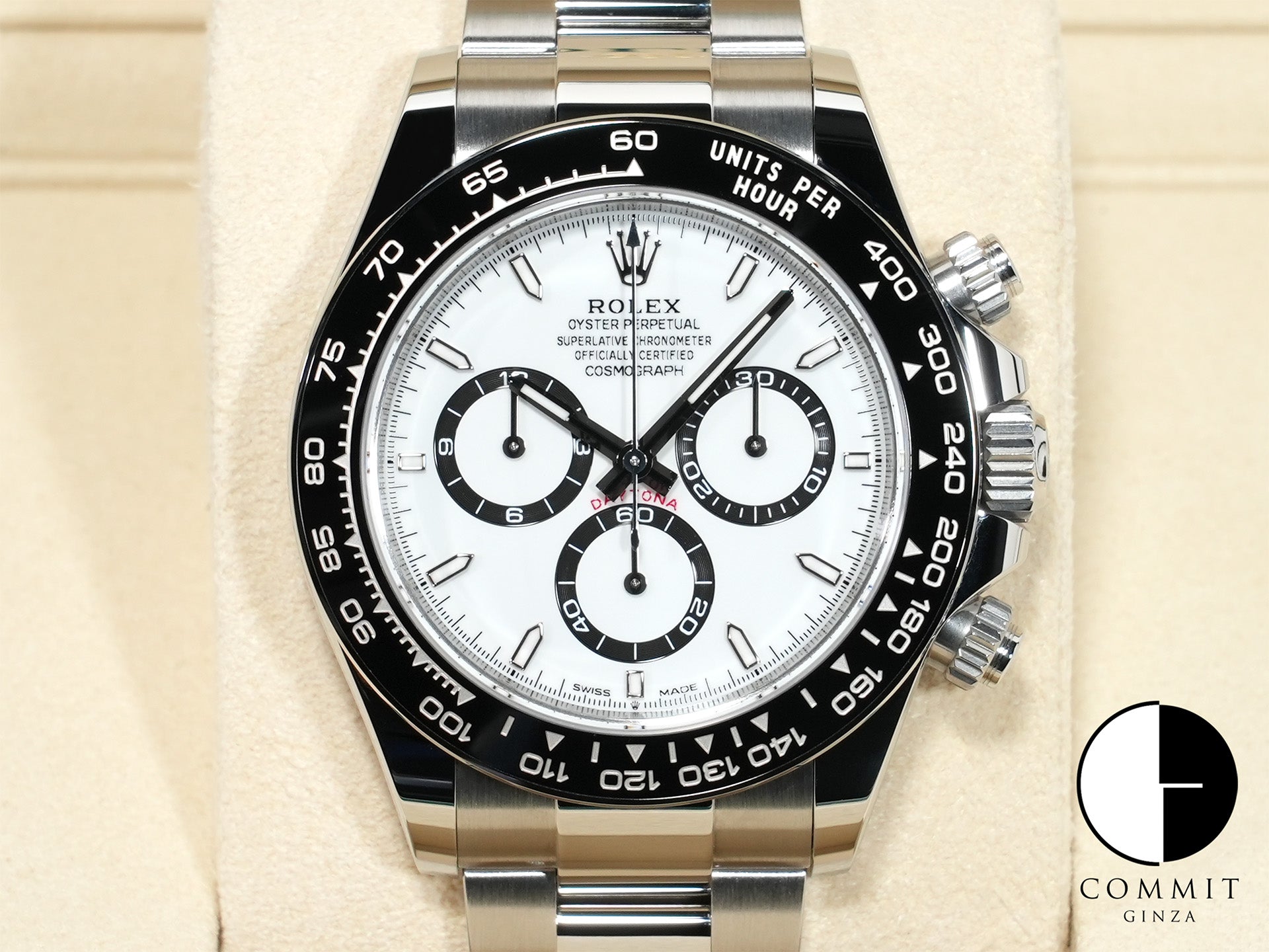 ロレックス デイトナ Ref.126500LN ステンレススチール ホワイト文字盤 未使用 tfvb2b3w