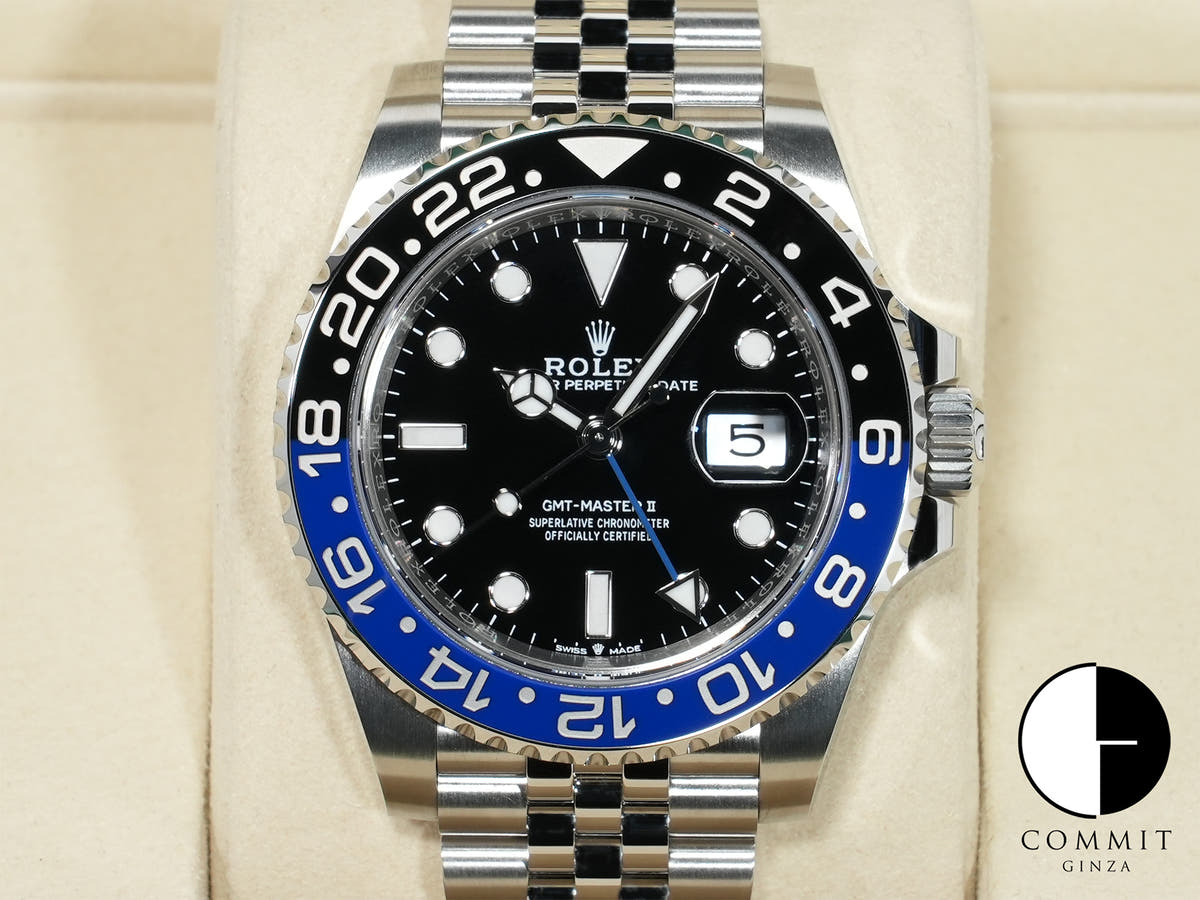 ロレックス GMTマスターII Ref.126710BLNR ステンレススチール ブラック文字盤 ジュビリーブレスレット 未使用 5mtppmdw
